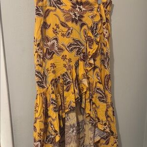 Floral Yellow Skirt